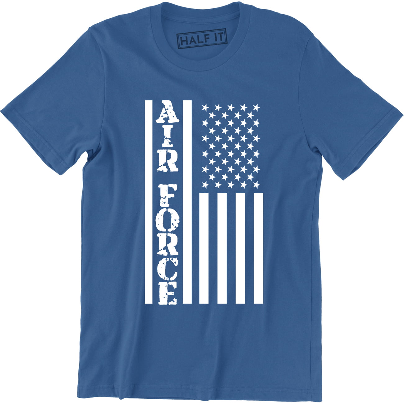 Air Force Flag Military Patriot Veteran Stars Stripes Mens T-Shirt ...