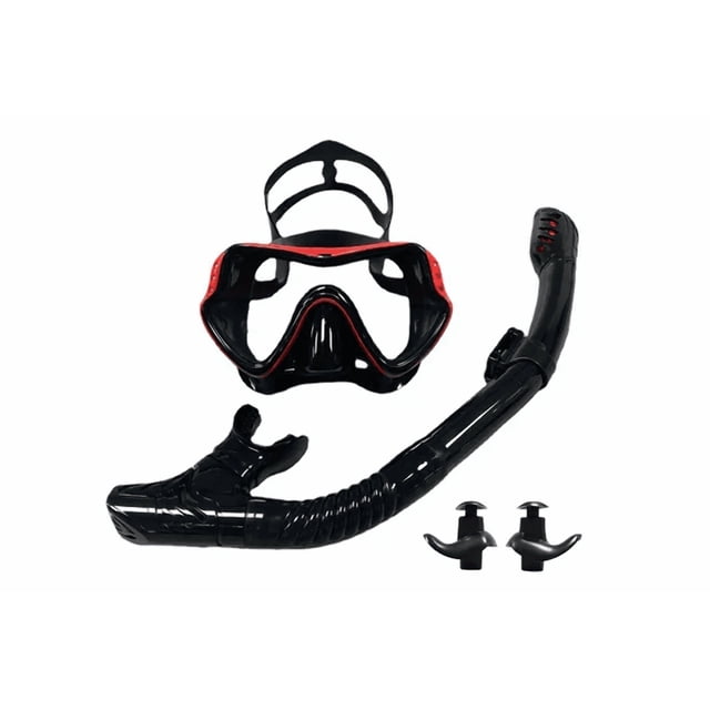 Máscara De Natación Profesional De Buceo Antiniebla De 180 Xtellar negro