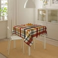 thumbnail image 6 of Fall Square Tablecloth 52x52 Inch Autumn Checkered Plaid Table Cloth Square Farmhouse Fall Table Cover Holiday Tablecloth for Home Kitchen Dinning Parties Picnic Tabletop Decor, 6 of 6