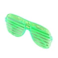 thumbnail image 5 of Gafas de sol LED que brillan en la oscuridad, gafas con persiana iluminadas intermitentes para fiesta de Halloween, color verde, 5 of 5
