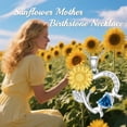 thumbnail image 6 of SISGEM Sunflower Necklaces for Mom 925 Sterling Silver Sunflower Birthstone Heart Necklaces I Love You Mom Suit Birthday Mother's Day Gifts for Women, 6 of 8