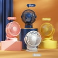 thumbnail image 2 of Ventilador 3 en 1 con clip Ventilador de sobremesa ajustable en 360º Batería recargable de 4000 mA Meterk  Rosa, 2 of 7