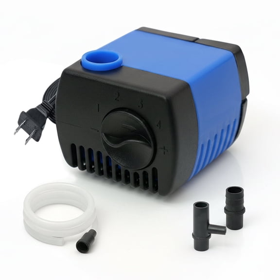 66 GPH Submersible Water Pump, 2.5W Ultra Quiet Aquarium & Fountain Pump with Adjustable Flow and 1.9ft Max Lift