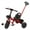 Red, variant on 4-in-1 Adjustable Kids Tricycle with Parent Steering Push Handle, Front Wheel Trike, Toddler Balance Bike for Boys Girls