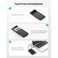 thumbnail image 7 of UGREEN 2.5 Inch Hard Drive Enclosure, USB C 6Gbps SATA SSD HDD Case, External Drive Adapter with UASP for Laptop, PC, TV, PS4, 7 of 7