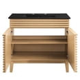 thumbnail image 4 of Modway Render 36" MDF and Particleboard Bathroom Vanity in Oak/Black, 4 of 4