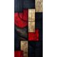thumbnail image 1 of Cuadro Decorativo Geométrico 70x100cm Texturas Metálicas, 1 of 6