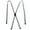Light Grey, variant on CTM Elastic Clip-End 1/2 Inch Skinny Urban Suspenders (Women)