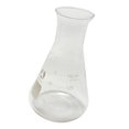 thumbnail image 4 of Matraz de vidrio de borosilicato de 150 ml Medición de vidrio 124mm Cola Frasco cónico de vidrio, 4 of 6