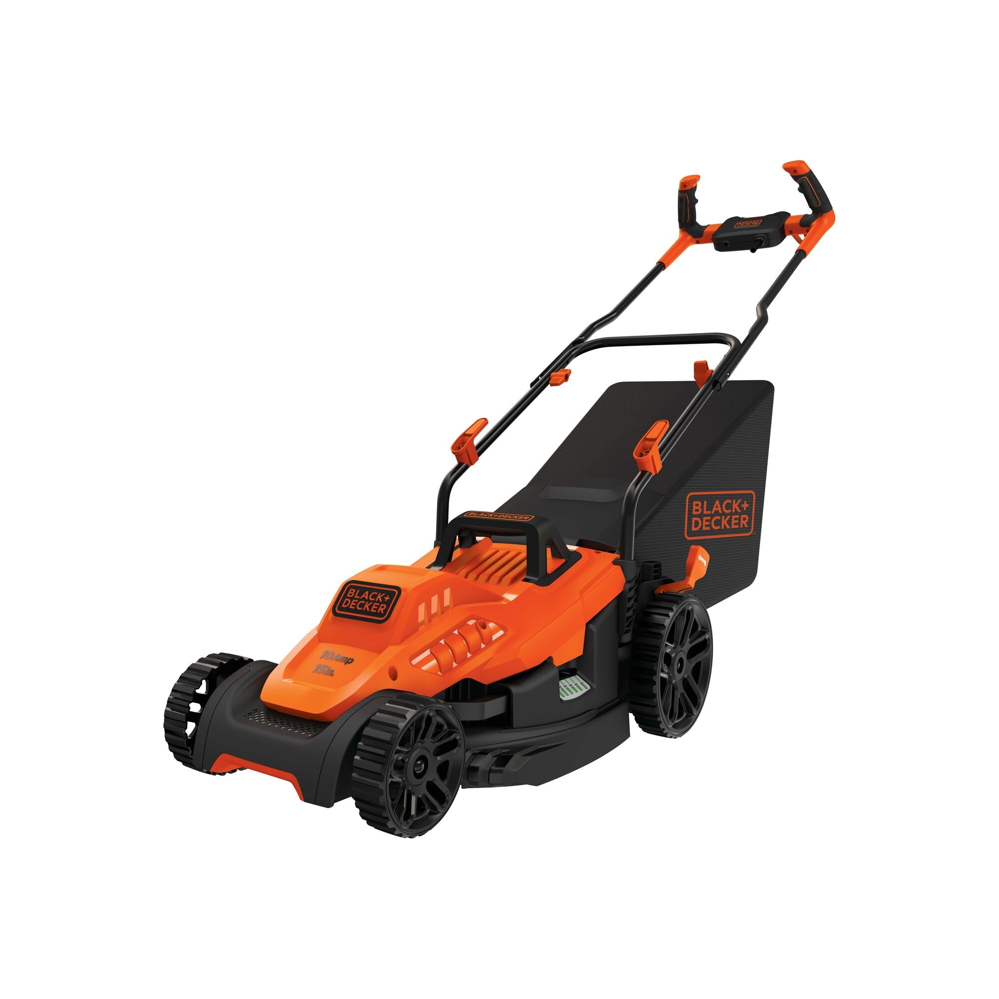 BLACK+DECKER 15 Inch Corded Electric Push Mower with Comfort Grip Handle