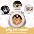thumbnail image 4 of PinkSheep Cat Bed Cave Cat House Bed Pet Bed with Cushion for Small Medium Indoor Cats Dogs Gray, 4 of 10