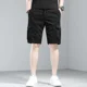 thumbnail image 5 of Pantalones cortos para hombre, pantalones cortos de trabajo color caqui para hombre, pantalones cortos cargo ajustados de algodón con botones para hombre, pantalones grandes y altos, elásticos, cómodo, 5 of 5