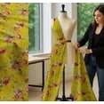 thumbnail image 5 of Soimoi Cotton Voile Fabric Leaves,Red Berries & Rose Floral Fabric Prints by Yard 56 Inch Wide, 5 of 7