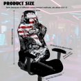 thumbnail image 2 of Whosucclay Wolf American Flag Print Gaming Chair Covers, Stretchable Computer Chair Cover, Anti-dust Office Chairs Cover, Racing Chairs Covers for Anti Cat Scratch Protection, 2 of 8