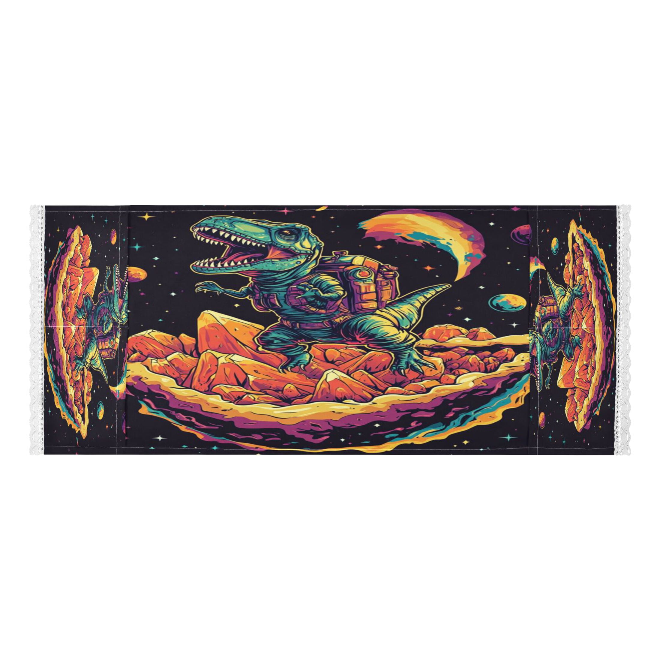 WOBOGO Astronaut Tyrannosaurus Rex Washing Machine Cloth Dryer Refrigerator Top Cover Protective Non-Slip Mat For Kitchen Laundry