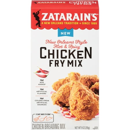 Zatarain's New Orleans Style Hot & Spicy Chicken Fry Mix, 9