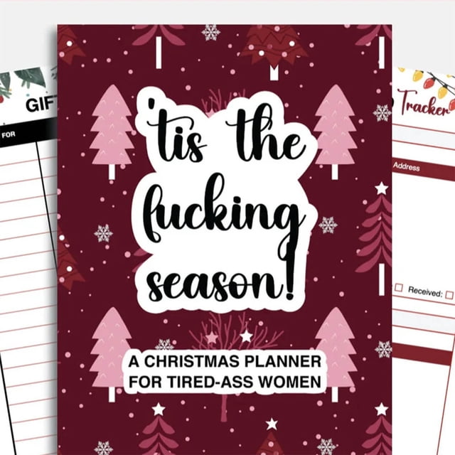 Xihbxyly Planificador de Listas de Tareas Navideñas, Herramienta para Organizar Las Fiestas, Listas de Regalos y Planificación de Comidas, Diseño Festivo Divertido, Programación de Eventos Festivos,