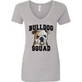 thumbnail image 3 of Inktastic Dog Bulldog Squad Women's V-Neck T-Shirt, 3 of 5