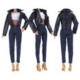 thumbnail image 4 of E-TING Leather Coat Suit Cool Motorcycle Style Couple Clothes for 11.5″ Girl Dolls and 12″ Boy Doll, 4 of 6