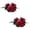 B, variant on 2 PCS Halloween Burgundy Rose Candle Rings 13.78in, Halloween Candle Wreath with Red Roses and Black Leaves, Halloween Table Decor for Gothic Centerpiece