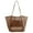 Brown, variant on Spencer Nylon Mesh Tote Bag, Casual Tote Bag Hobo Women Foldable Shoulder Bag For Beach Picnic Vacation, Brown