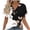 Black Tops, variant on YUGYXL Womens Summer Tops Casual Short Sleeve Shirts Plus Size Oversized Trendy Boho Floral Graphic Tee Gray Tops L