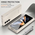 thumbnail image 5 of Compatible with Thin UltraSamsung Galaxy Z Fold 4 5GCase with Hinge Protection Screen Protector, All-Round Camera Protection Shockproof Phone Case Cover forSamsung Galaxy Z Fold 4 White, 5 of 14