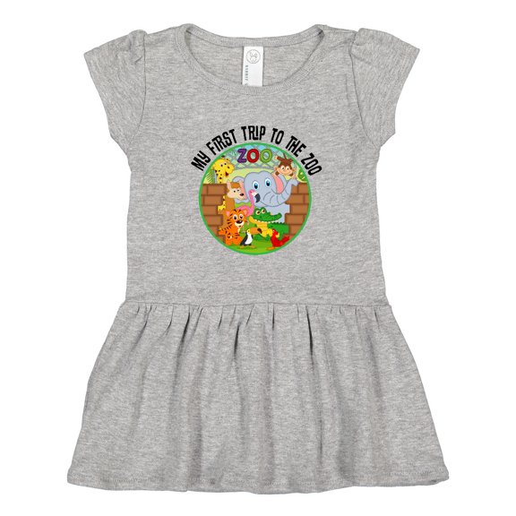 Inktastic First Trip to the Zoo Girls Toddler Dress