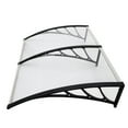 thumbnail image 2 of 39"*59" Polycarbonate Transparent Awning Door Awning for Windows and Doors, 2 of 16