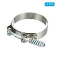 thumbnail image 3 of Uxcell T-Bolt Hose Clamps with Spring, 4 Pack 304 Stainless Steel Adjustable Worm Hose Clamp for 2.75" Hose ID, 3 of 6