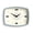 Clear Blue, variant on Movie Wall Clock | Retro Rectangular 10 Inch White Cool Mid-century Designer Look For Kitchen  Living Room Or Office