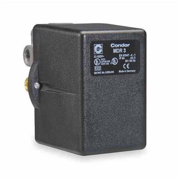 Condor Usa Pressure Switch,3PST,140/175 psi,Stndard 31WGXEXX