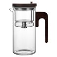 thumbnail image 2 of Antqov Stainless Steel Tea Strainer Glass Floating Teapot Large Capacity Glass One Click Filtration Tea Separation Brewing Teapot, Home Accessories, 2 of 9