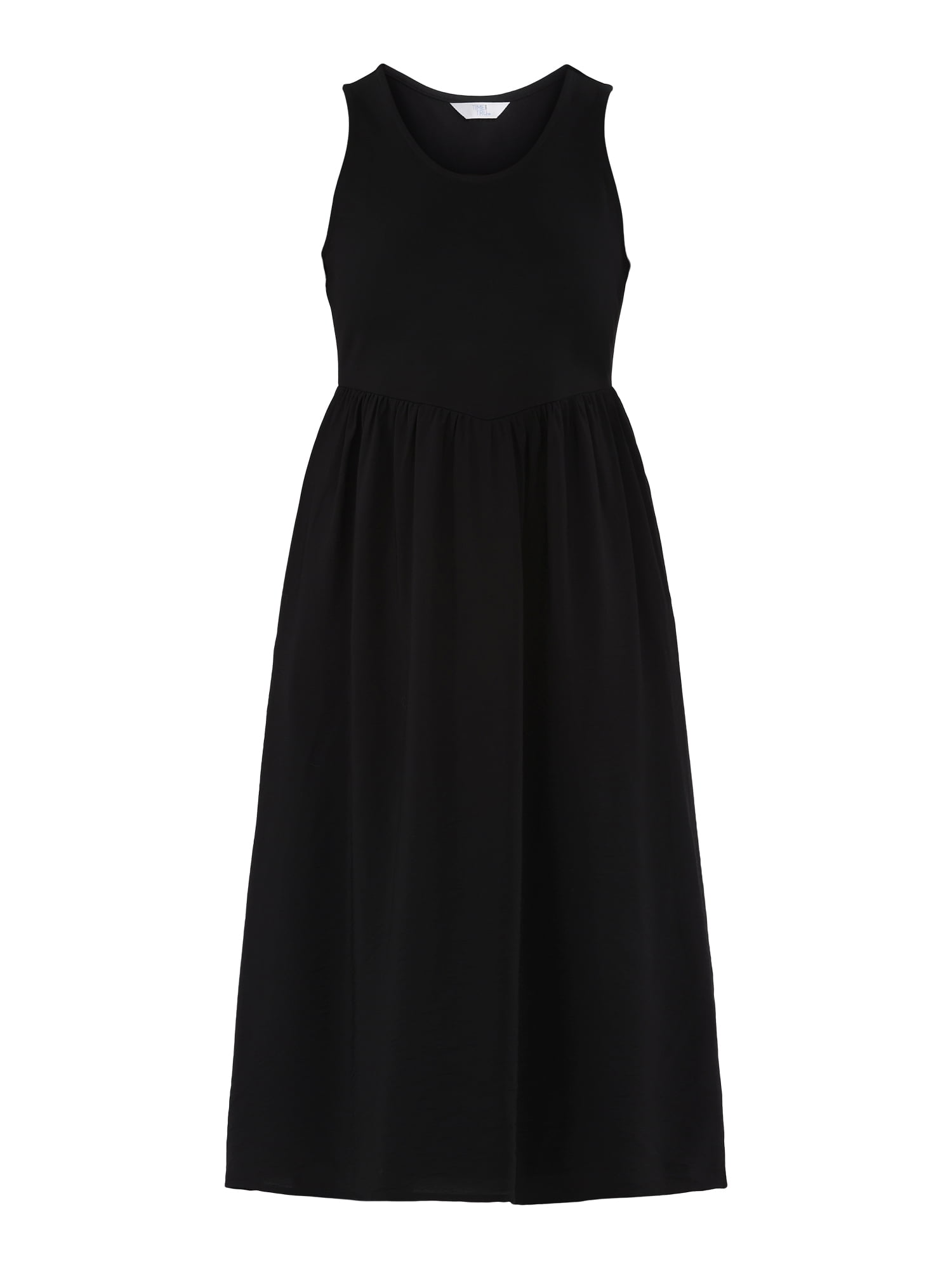 Time and Tru Women's and Women’s Plus Sleeveless Mix Tank Dress, Sizes XS-4X