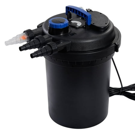 Costway Pond Pressure Bio Filter 4000GAL W/ 13W UV Sterilizer Light 10000L Koi Water