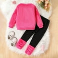 thumbnail image 4 of RTKFRFLM Girls Outfits Sets Winter Cute Cartoon Fleece Hoodie And Pants Toddler Outfits Fall Winter Clothes Clothing Sets,Size 5-6 Years, 4 of 7