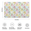 thumbnail image 3 of Pastel Princess Flower Pattern Bathroom Rugs Mat,Non Slip Microfiber Bathroom Rug,Rubber Backing,Soft Bathroom Mats for Bathroom Floor,Tub and Shower,20x32in(50x80cm), 3 of 5