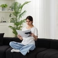 thumbnail image 3 of FENGFAN Chenille Symmetrical Curved Modular Semi Circular Sectional Sofa with Throw Pillows No Assembly Required 1 Pack, 3 of 10