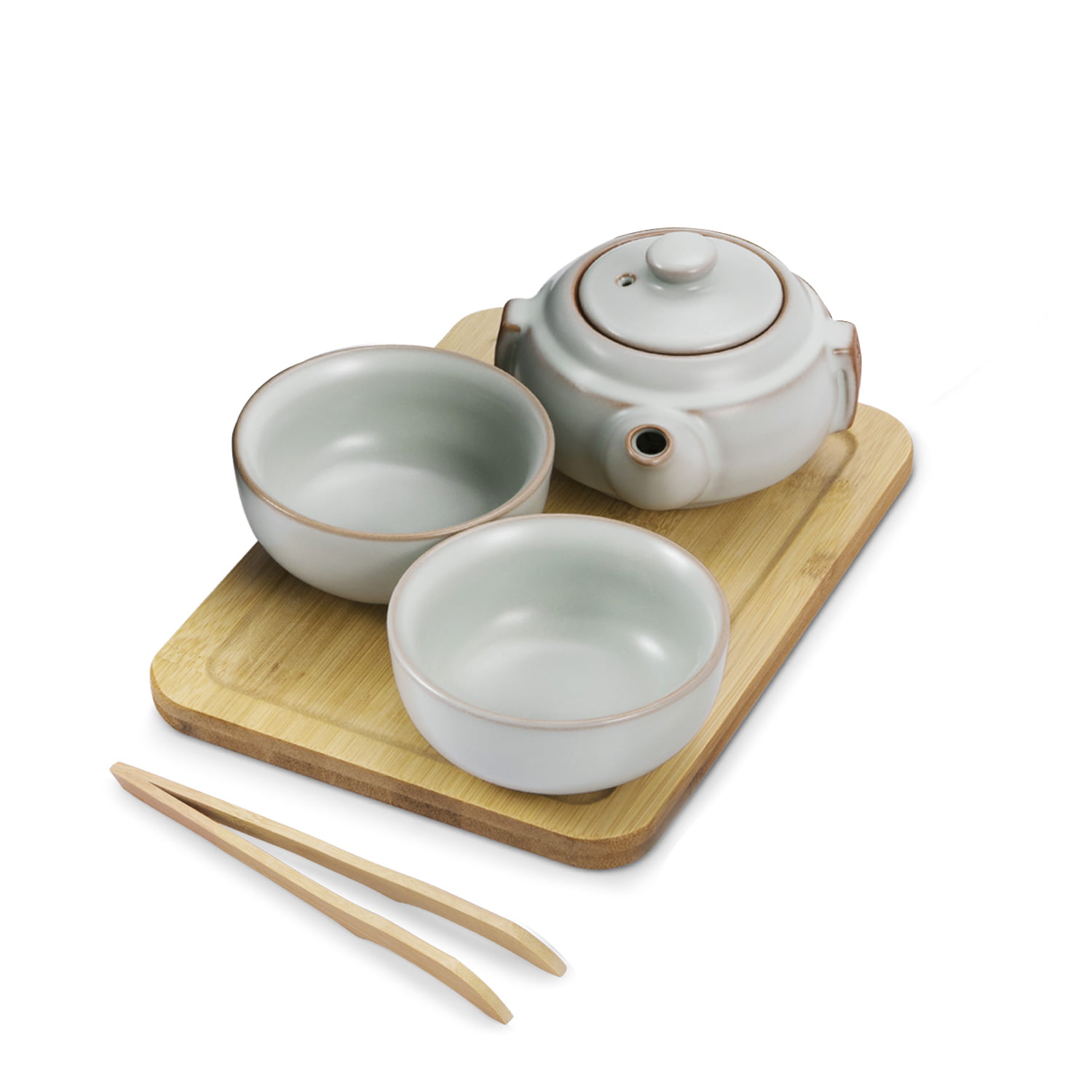 Kung Fu Tea Set Chinese Travel Ceramic Portable Teacup Porcelain of Teapot 