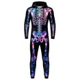 thumbnail image 4 of Halloween Costumes for Couples, Halloween Costumes, Skeleton Costume, Adult Men & Women Skeleton Halloween Costume Unisex Skeleton Jumpsuit Pajamas Onesie Cozy One Piece Cosplay Party 2026, 4 of 5