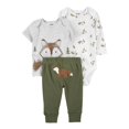 thumbnail image 1 of Set 3pzs c/pantalón Carter's Child of Mine Blanco Estampado Zorritos 12M, 1 of 4