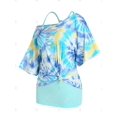 thumbnail image 2 of Conjunto Camisola y Camiseta de Tie Dye con Cuello Oblicuo Rosegal  Camisetas tallas grandes, 2 of 5