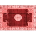 thumbnail image 1 of Ahgly Company Machine Washable Indoor Rectangle Abstract Red Modern Area Rugs, 4' x 6', 1 of 4