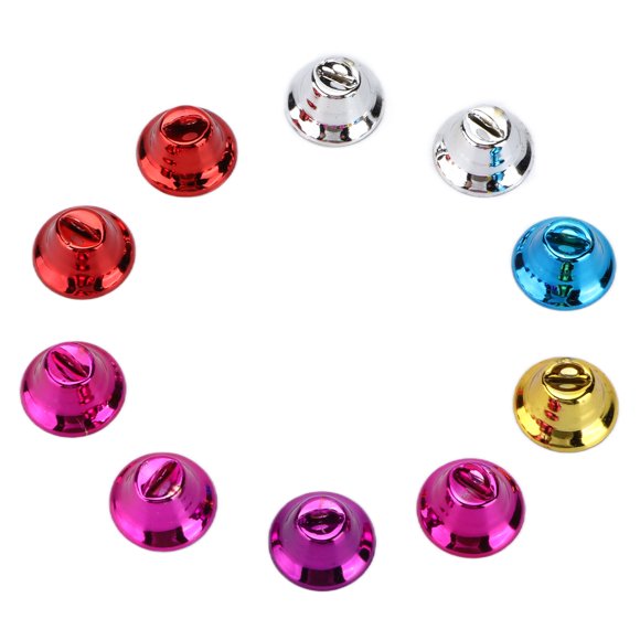 Bird 10pcs Colourful Bells Bird DIY Accessory Colourful Iron Interactive Bell Toys for Parrots