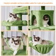 thumbnail image 4 of Árbol para Gatos Heybly HCT034GR de 180 cm de Alto con 2 Perchas, 2 Condominios, 4 of 9