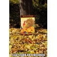 thumbnail image 4 of Toland Home Garden Turkey Harlequin Fall Harvest "Welcome" Garden Flag 18" x 12.5", 4 of 5