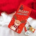 thumbnail image 2 of Christmas 3D Reindeer Santa Claus Tree Hat Case For iPhone X XR For iPhone XS Max Snowman 3D Key Chain Tpu Cover, 2 of 5
