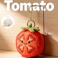 thumbnail image 3 of Cartoon Cute Plush Tomato Stuffed Toy - Soft Plush Vegetable Food Creative Plush Pendant Gift, 3 of 7
