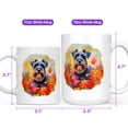thumbnail image 4 of Welcome Spring Summer Schnauzer Portrait Flower Blue Sky Mug Miniature Schnauzer Dog Lover Coffee Tea Cup - 12001, 4 of 4