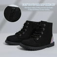 thumbnail image 2 of NCCB Girls Ankle Boots Kids Snow Winer Boots Side Zipper Lace up Fashion Boots for Girls Black 9 Toddler, 2 of 4